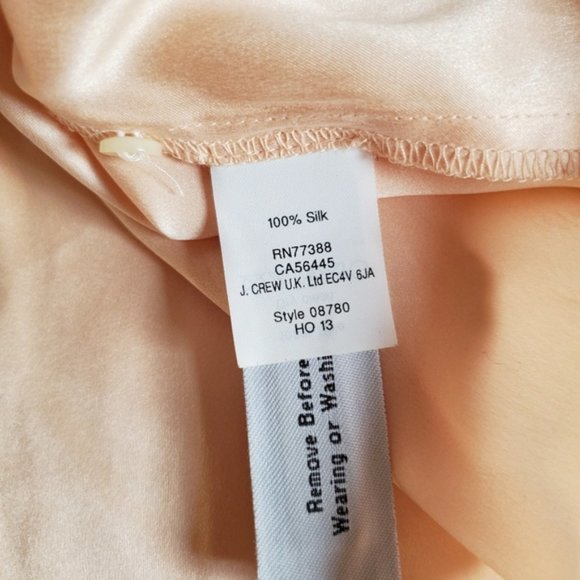 MADEWELL Etude Silk Blouse in Peach XS - Picture 10 of 11